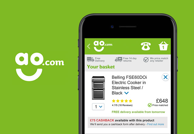 ao.com Mobile Checkout | Website