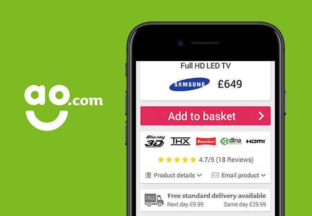 ao.com Mobile Product | Website