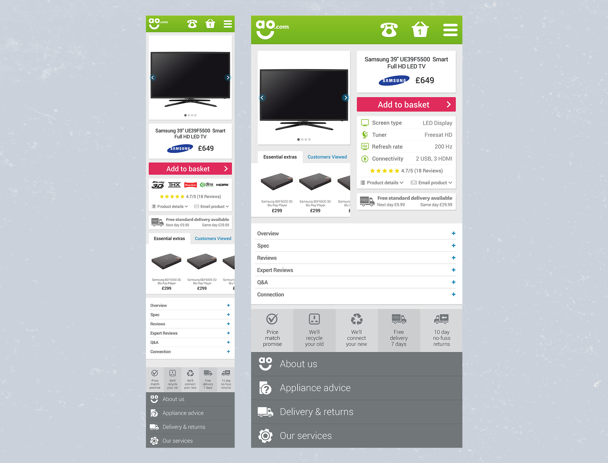 ao.com Mobile Product