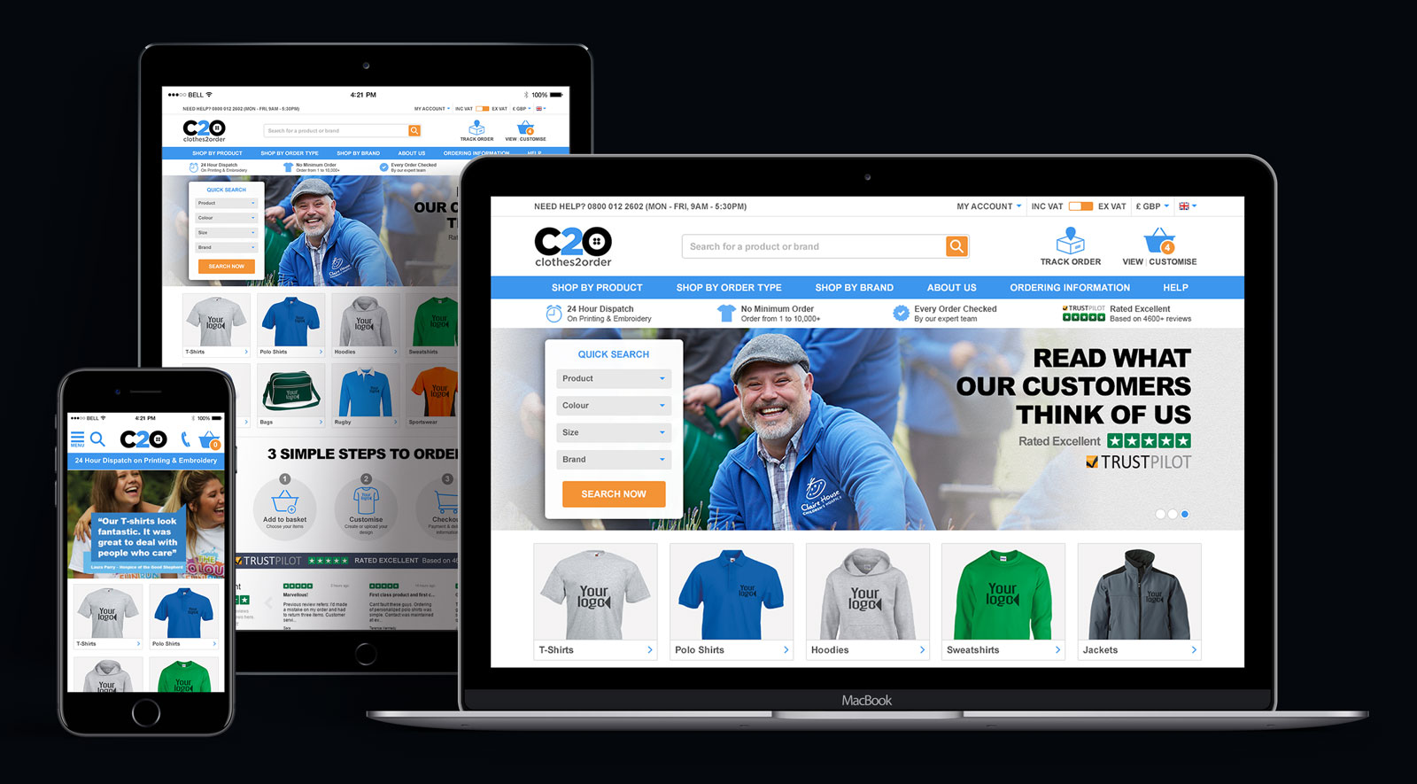Clothes2Order Homepage Design Update